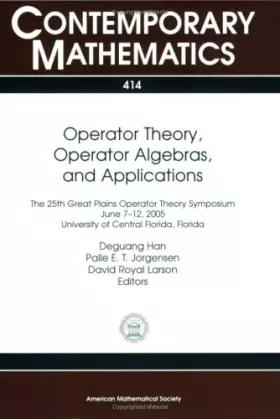 Couverture du produit · Operator Theory, Operator Algebras, and Applications