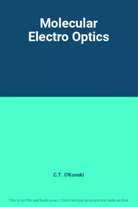 Couverture du produit · Molecular Electro Optics
