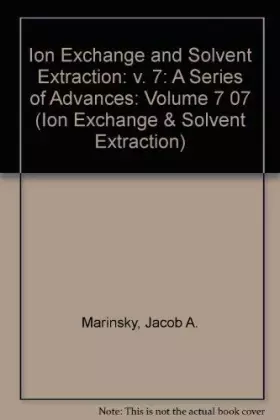 Couverture du produit · Ion Exchange and Solvent Extraction