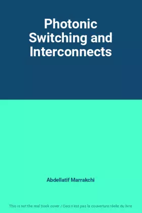 Couverture du produit · Photonic Switching and Interconnects