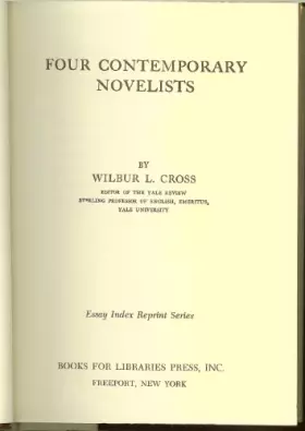 Couverture du produit · Four Contemporary Novelists