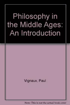 Couverture du produit · Philosophy in the Middle Ages;: An introduction