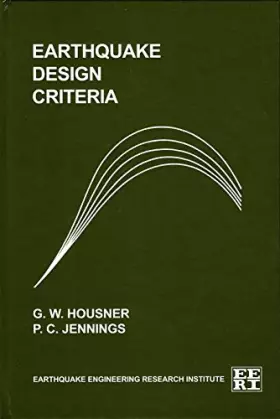 Couverture du produit · Earthquake Design Criteria
