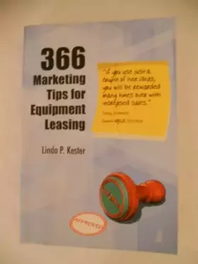 Couverture du produit · 366 Marketing Tips for Equipment Leasing