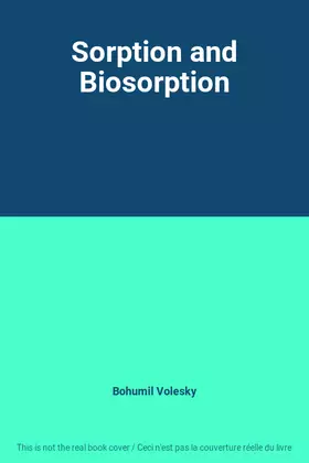 Couverture du produit · Sorption and Biosorption