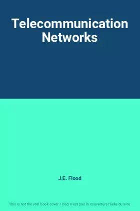 Couverture du produit · Telecommunication Networks