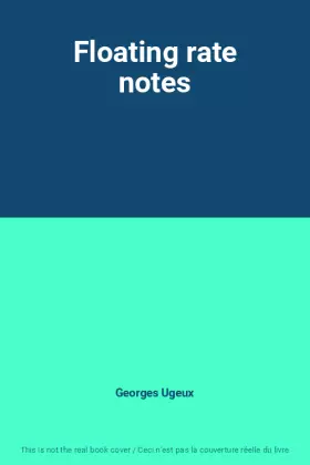 Couverture du produit · Floating rate notes