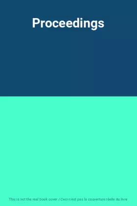 Couverture du produit · Proceedings