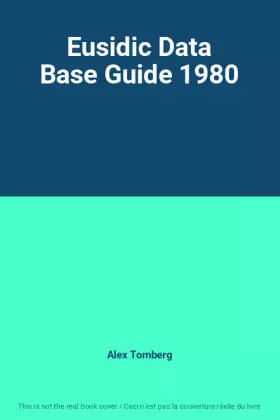 Couverture du produit · Eusidic Data Base Guide 1980