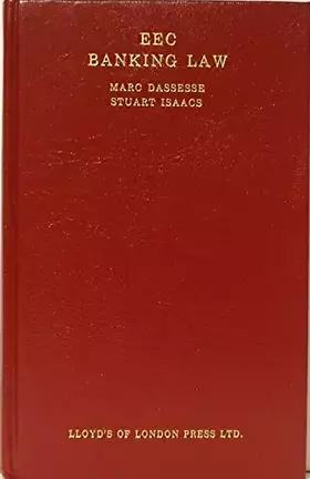Couverture du produit · Eec Banking Law