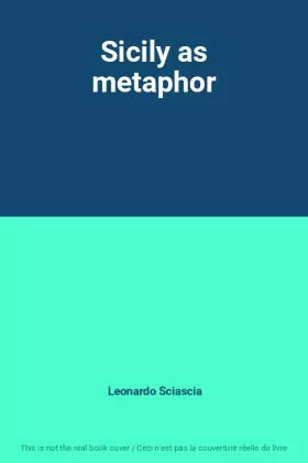 Couverture du produit · Sicily as metaphor