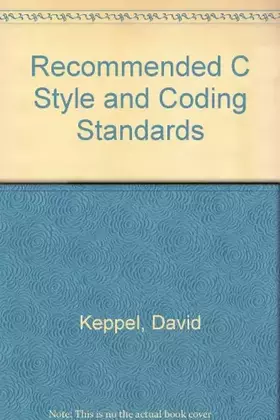 Couverture du produit · Recommended C Style and Coding Standards