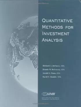 Couverture du produit · Quantitative Methods for Investment Analysis