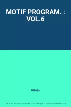Couverture du produit · MOTIF PROGRAM. : VOL.6