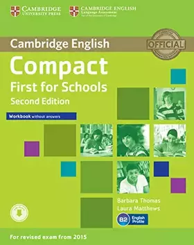 Couverture du produit · Compact First for Schools Workbook without Answers with Audio