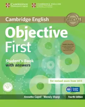Couverture du produit · Objective First Student's Book Pack (Student's Book with Answers with CD-ROM and Class Audio CDs(2))