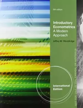 Couverture du produit · Introductory Econometrics