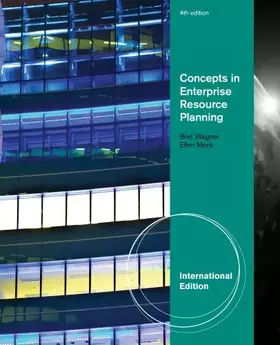 Couverture du produit · Concepts in Enterprise Resource Planning