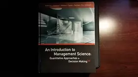 Couverture du produit · An Introduction to Management Science: Quantitative Approaches to Decision Making