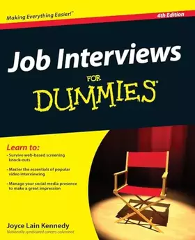 Couverture du produit · Job Interviews For Dummies