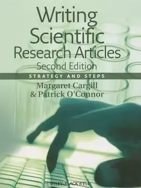 Couverture du produit · Writing Scientific Research Articles: Strategy and Steps