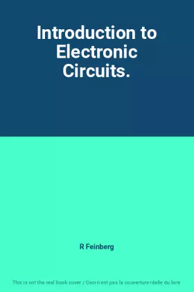 Couverture du produit · Introduction to Electronic Circuits.
