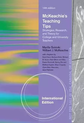 Couverture du produit · McKeachie's Teaching Tips