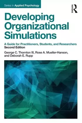 Couverture du produit · Developing Organizational Simulations (Applied Psychology Series)