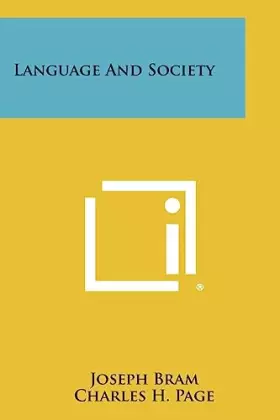 Couverture du produit · Language And Society