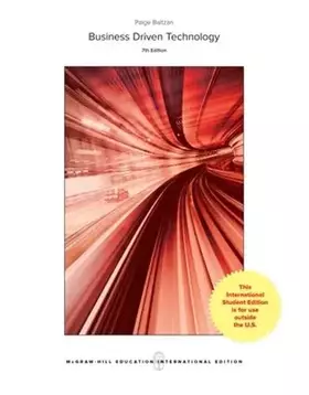 Couverture du produit · Business Driven Technology