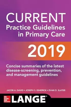 Couverture du produit · CURRENT Practice Guidelines in Primary Care 2019