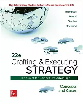Couverture du produit · Crafting & Executing Strategy: Concepts and Cases