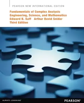 Couverture du produit · Fundamentals of Complex Analysis with Applications to Engineering, Science, and Mathematics