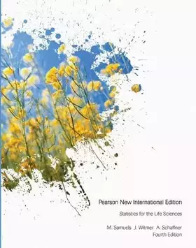 Couverture du produit · Statistics for the Life Sciences: Pearson New International Edition