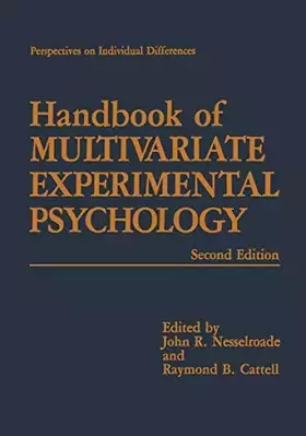 Couverture du produit · Handbook of Multivariate Experimental Psychology (Perspectives on Individual Differences)