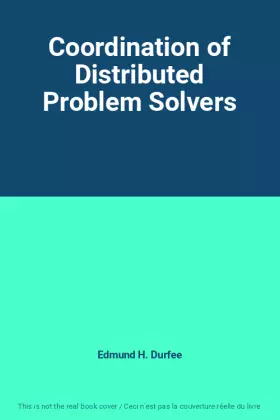 Couverture du produit · Coordination of Distributed Problem Solvers