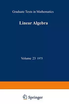 Couverture du produit · Linear Algebra