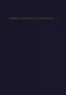Couverture du produit · Semiempirical Methods of Electronic Structure Calculation: Part A: Techniques (Modern Theoretical Chemistry)