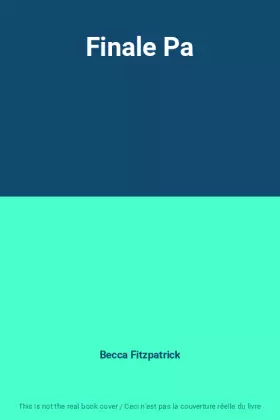 Couverture du produit · Finale Pa