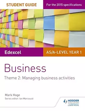 Couverture du produit · Edexcel AS/A-level Year 1 Business Stude