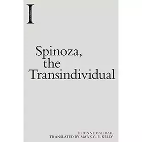 Couverture du produit · Spinoza, the Transindividual (Incitements)