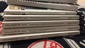Couverture du produit · Kaplan Schweser Notes 2016 CFA Level 3
