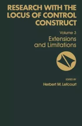 Couverture du produit · Research with the Locus of Control Construct: Extensions and Limitations