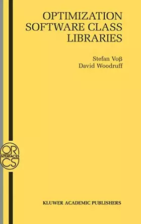 Couverture du produit · Optimization Software Class Libraries