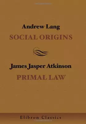 Couverture du produit · Social Origins. Primal Law