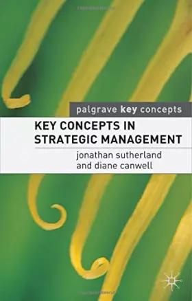 Couverture du produit · Key Concepts in Strategic Management