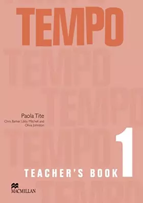 Couverture du produit · Tempo 1 Teacher's Book