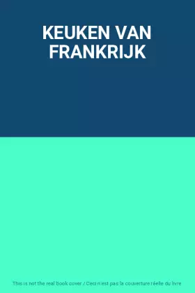 Couverture du produit · KEUKEN VAN FRANKRIJK