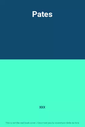 Couverture du produit · Pates