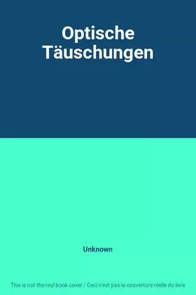 Couverture du produit · Optische Täuschungen